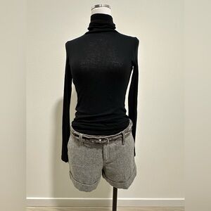 ANTHROPOLOGIE Women’s Grey Wool Dress Shorts